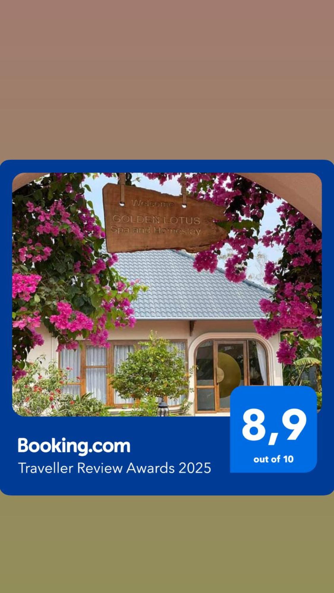 Golden Lotus Spa & Homestay Ap Thien Phuoc Eksteriør billede